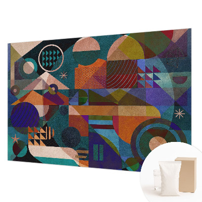 Vliesbehang fotobehang met geometrische kunst als motief