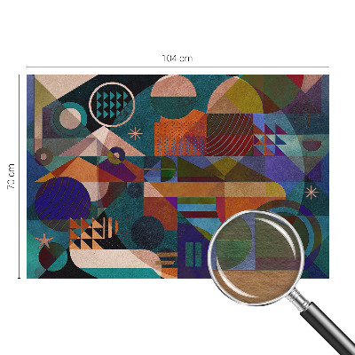 Vliesbehang fotobehang met geometrische kunst als motief