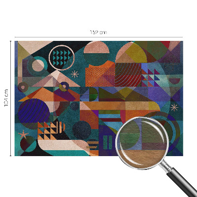 Vliesbehang fotobehang met geometrische kunst als motief