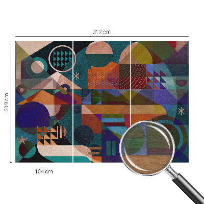 Vliesbehang fotobehang Geometrische kunst