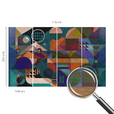 Vliesbehang fotobehang Geometrische kunst