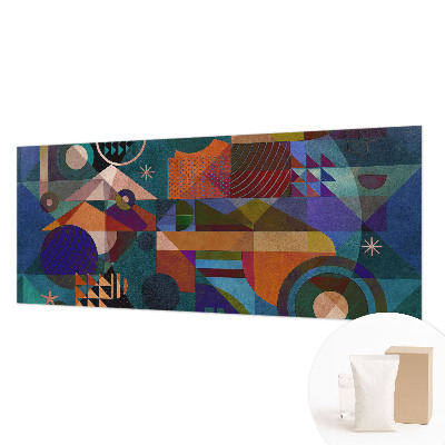 Vliesbehang fotobehang met geometrische kunst als motief