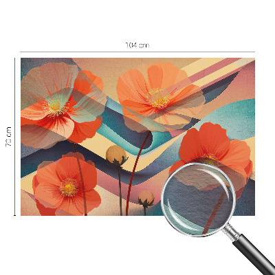Fotobehang vliesbehang met het ontwerp 'Bloemen van de zintuigen'