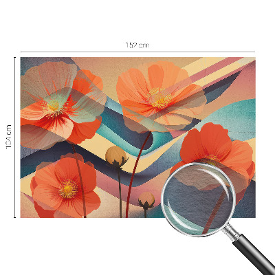 Fotobehang vliesbehang met het ontwerp 'Bloemen van de zintuigen'