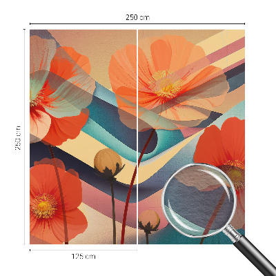 Fotobehang vliesbehang met het ontwerp 'Bloemen van de zintuigen'