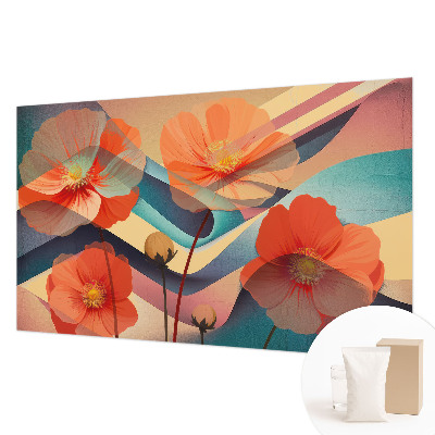 Fotobehang vliesbehang met het ontwerp 'Bloemen van de zintuigen'