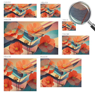 Fotobehang vliesbehang met het ontwerp 'Bloemen van de zintuigen'