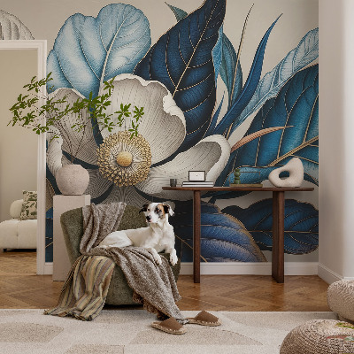 Vliesbehang fotobehang woonkamer Elegante flora