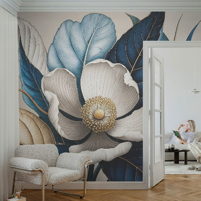 Vliesbehang fotobehang woonkamer Elegante flora