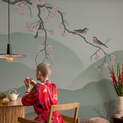 Fotobehang vlies Japanse serenade