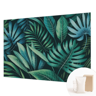 Muur behang Tropische bladeren