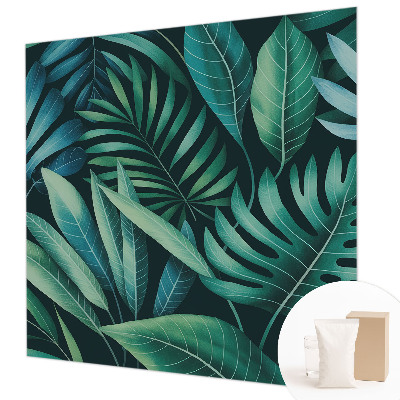 Muur behang Tropische bladeren