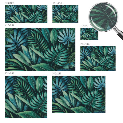 Muur behang Tropische bladeren