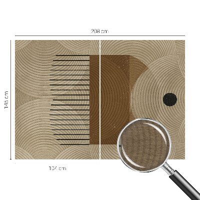 Fotobehang met een geometrisch harmonieus motief