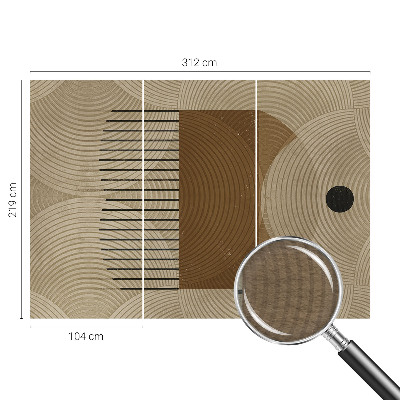 Fotobehang met een geometrisch harmonieus motief