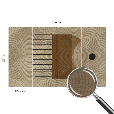 Fotobehang met een geometrisch harmonieus motief