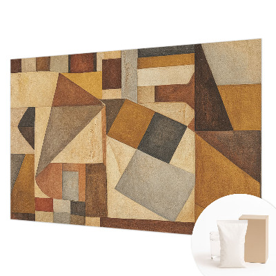 Foto behang op maat met een geometrische abstractie