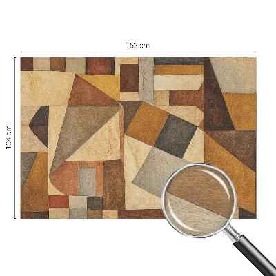 Foto behang op maat met een geometrische abstractie