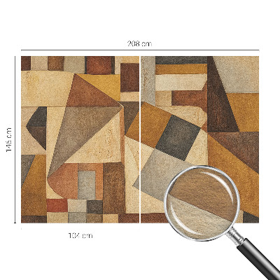 Foto behang op maat met een geometrische abstractie