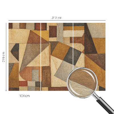 Foto behang op maat met een geometrische abstractie