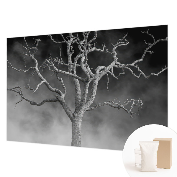 Fotobehang op maat met een mistige boom als motief