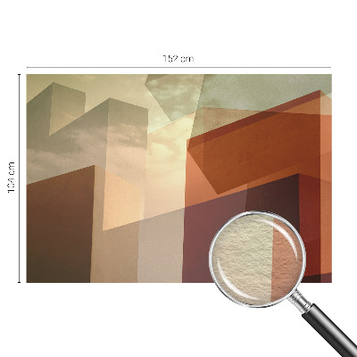 Naadloos fotobehang met abstracte vormen