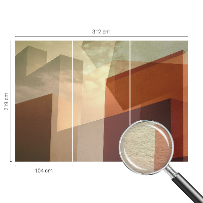 Naadloos fotobehang met abstracte vormen