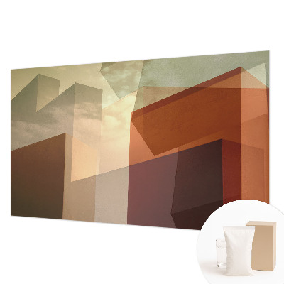 Naadloos fotobehang met abstracte vormen