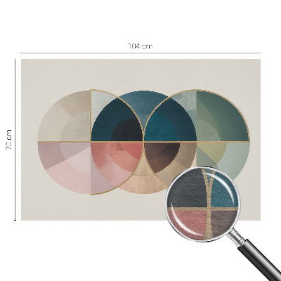 Fotobehang slaapkamer met geometrische elegante print