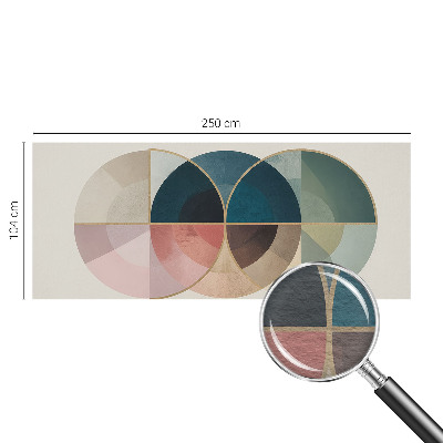 Fotobehang slaapkamer met geometrische elegante print