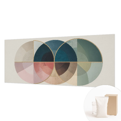 Fotobehang slaapkamer met geometrische elegante print