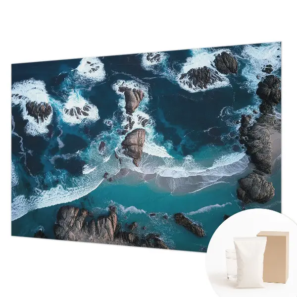 Modern fotobehang met motief van oceaangolven