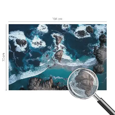 Modern fotobehang met motief van oceaangolven