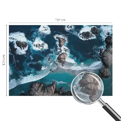 Modern fotobehang met motief van oceaangolven
