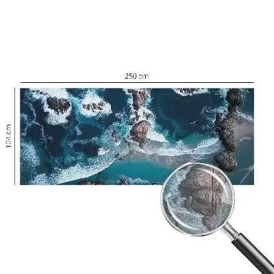 Modern fotobehang met motief van oceaangolven