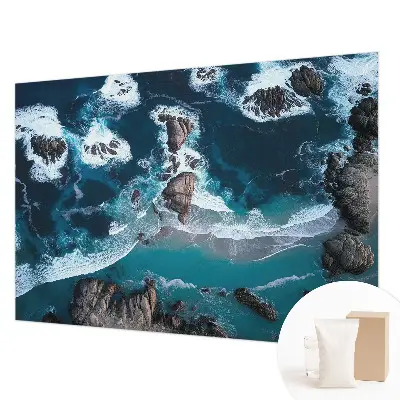 Modern fotobehang met motief van oceaangolven