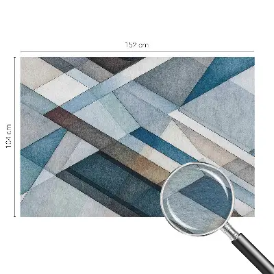 Fotobehang voor de woonkamer met een abstract geometrisch ontwerp
