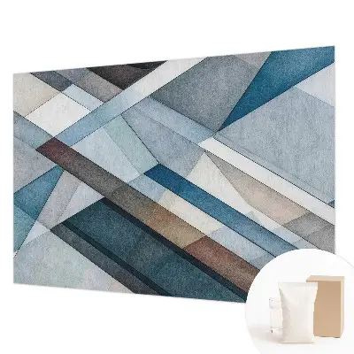 Fotobehang voor de woonkamer met een abstract geometrisch ontwerp