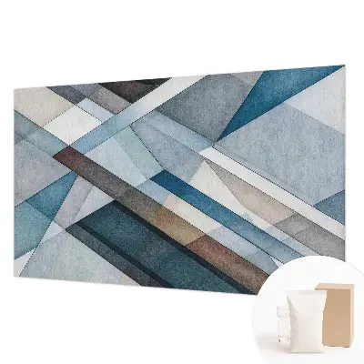 Fotobehang voor de woonkamer met een abstract geometrisch ontwerp