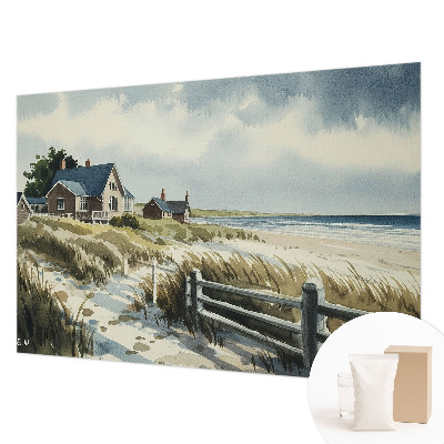Fotobehang voor de slaapkamer met een ontwerp van strandduinen