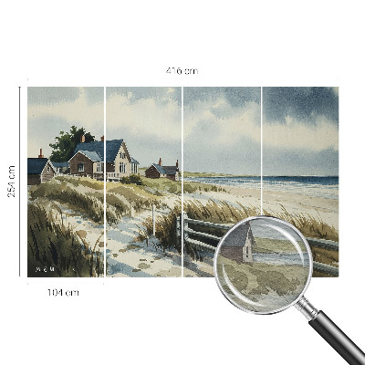 Fotobehang voor de slaapkamer Strandduinen