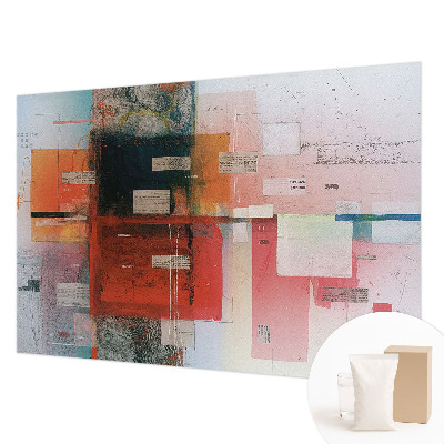 Modern fotobehang voor de woonkamer met een abstracte compositie