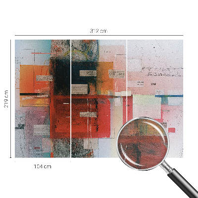 Modern fotobehang voor de woonkamer Abstracte compositie