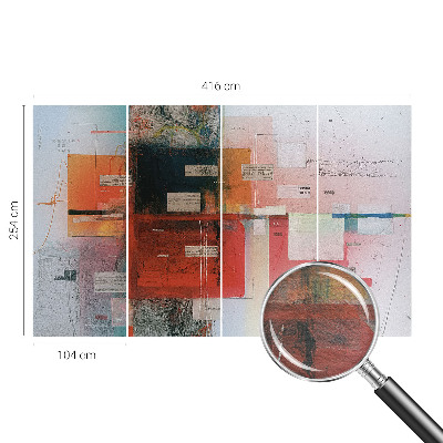 Modern fotobehang voor de woonkamer met een abstracte compositie