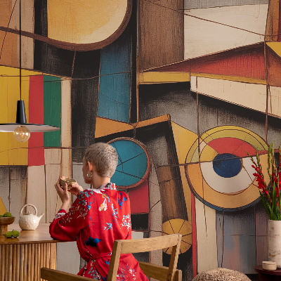 Hoogwaardig fotobehang met geometrische patronen