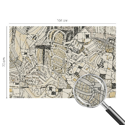 Kwalitatief fotobehang met een geometrische abstractie