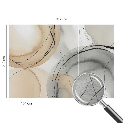 Premium fotobehang in een geometrisch harmonieus ontwerp