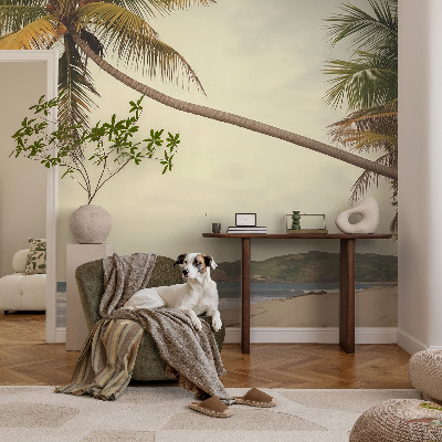 Sfeervol fotobehang met een tropisch landschap