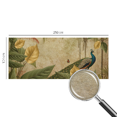 Uniek fotobehang met een print van een exotische vogel