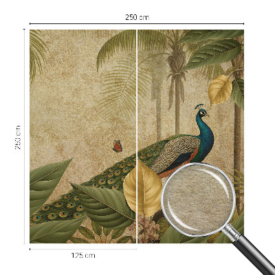 Uniek fotobehang met een print van een exotische vogel